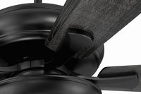 Craftmade - ECF119FB5-FBGW - 52" Ceiling Fan - EOS Low Profile White 52" Ceiling Fan - Flat Black