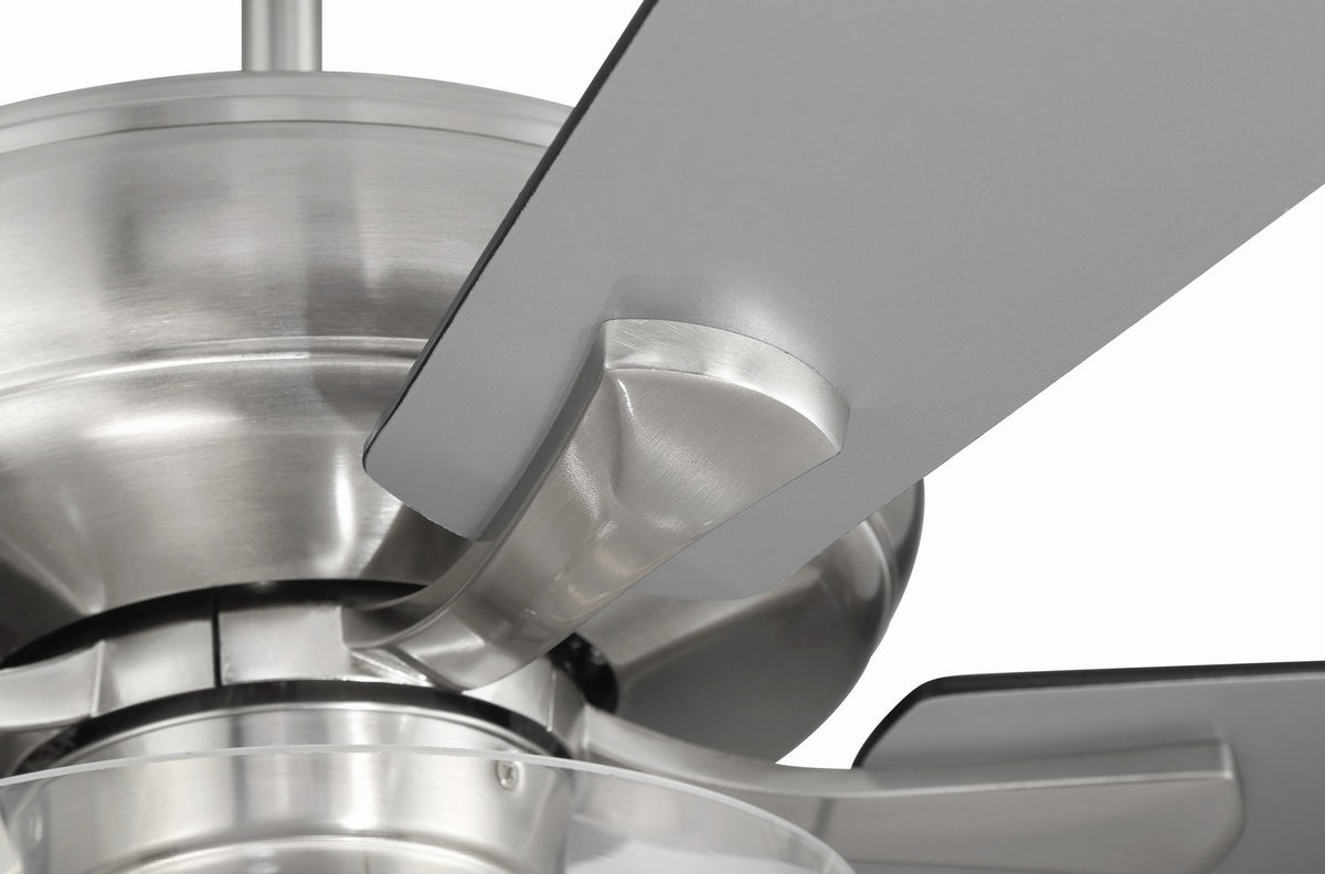 Craftmade - ECF201BNK5-BNGW - 52" Ceiling Fan - EOS 2 Light Clear Bowl 52" Ceiling Fan - Brushed Polished Nickel