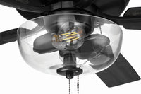 Craftmade - ECF201FB5-FBGW - 52" Ceiling Fan - EOS 2 Light Clear Bowl 52" Ceiling Fan - Flat Black