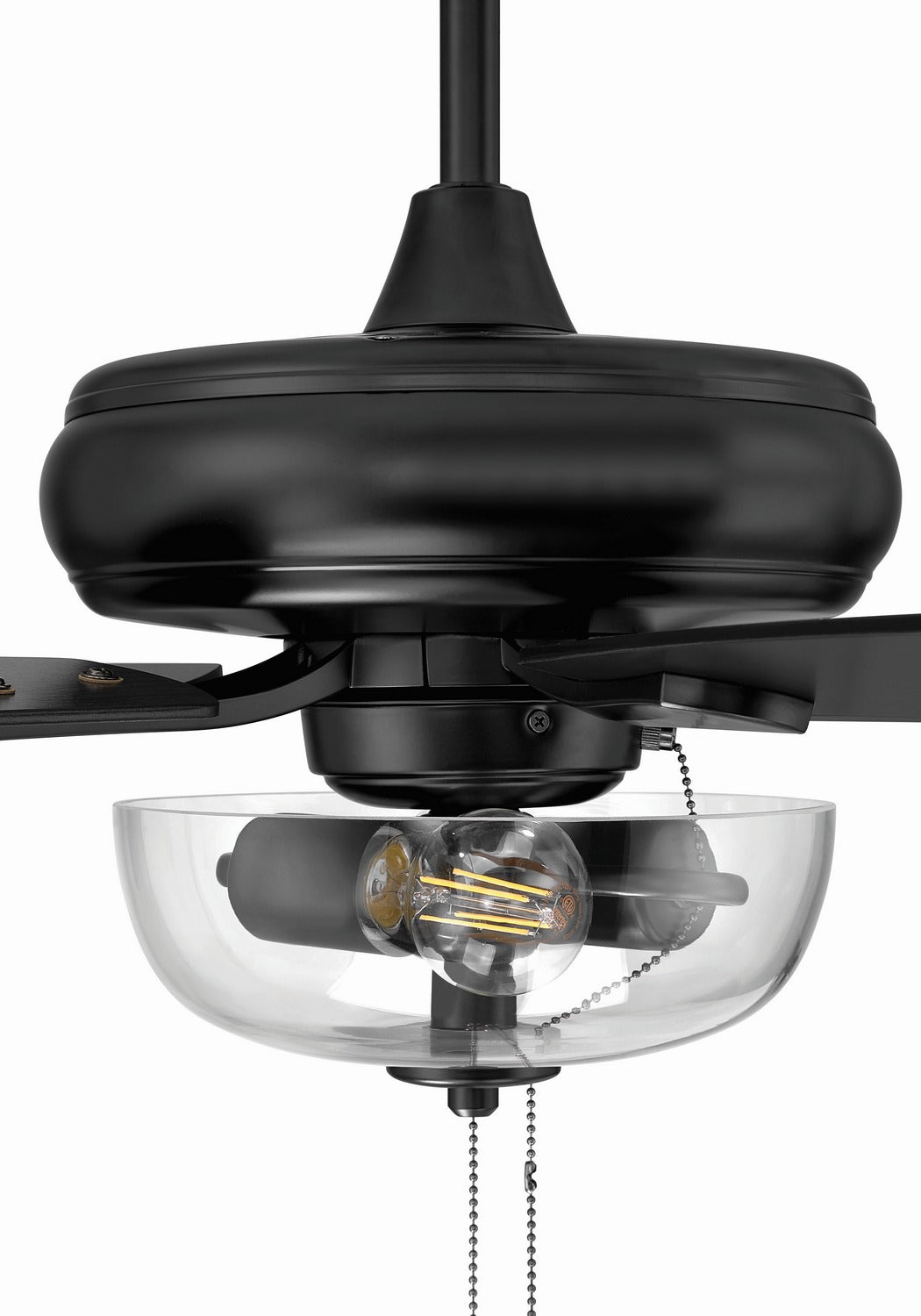 Craftmade - ECF201FB5-FBGW - 52" Ceiling Fan - EOS 2 Light Clear Bowl 52" Ceiling Fan - Flat Black