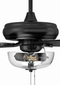 Craftmade - ECF201FB5-FBGW - 52" Ceiling Fan - EOS 2 Light Clear Bowl 52" Ceiling Fan - Flat Black