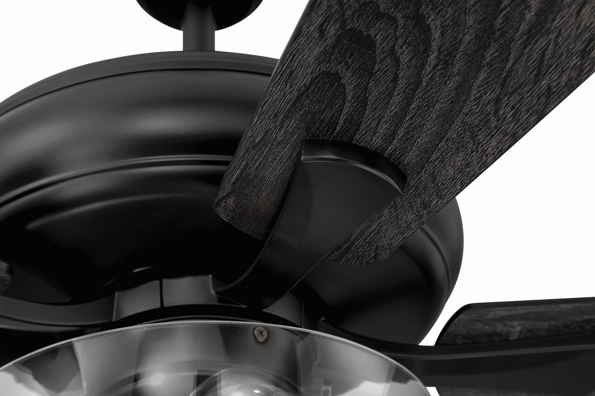 Craftmade - ECF201FB5-FBGW - 52" Ceiling Fan - EOS 2 Light Clear Bowl 52" Ceiling Fan - Flat Black