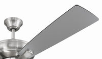Craftmade - ECF211BNK5-BNGW - 52" Ceiling Fan - EOS 2 Light Frosted White Bowl 52" Ceiling Fan - Brushed Polished Nickel