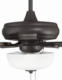 Craftmade - ECF211CBZ5-CBZWLN - 52" Ceiling Fan - EOS 2 Light Frosted White Bowl 52" Ceiling Fan - Classic Bronze