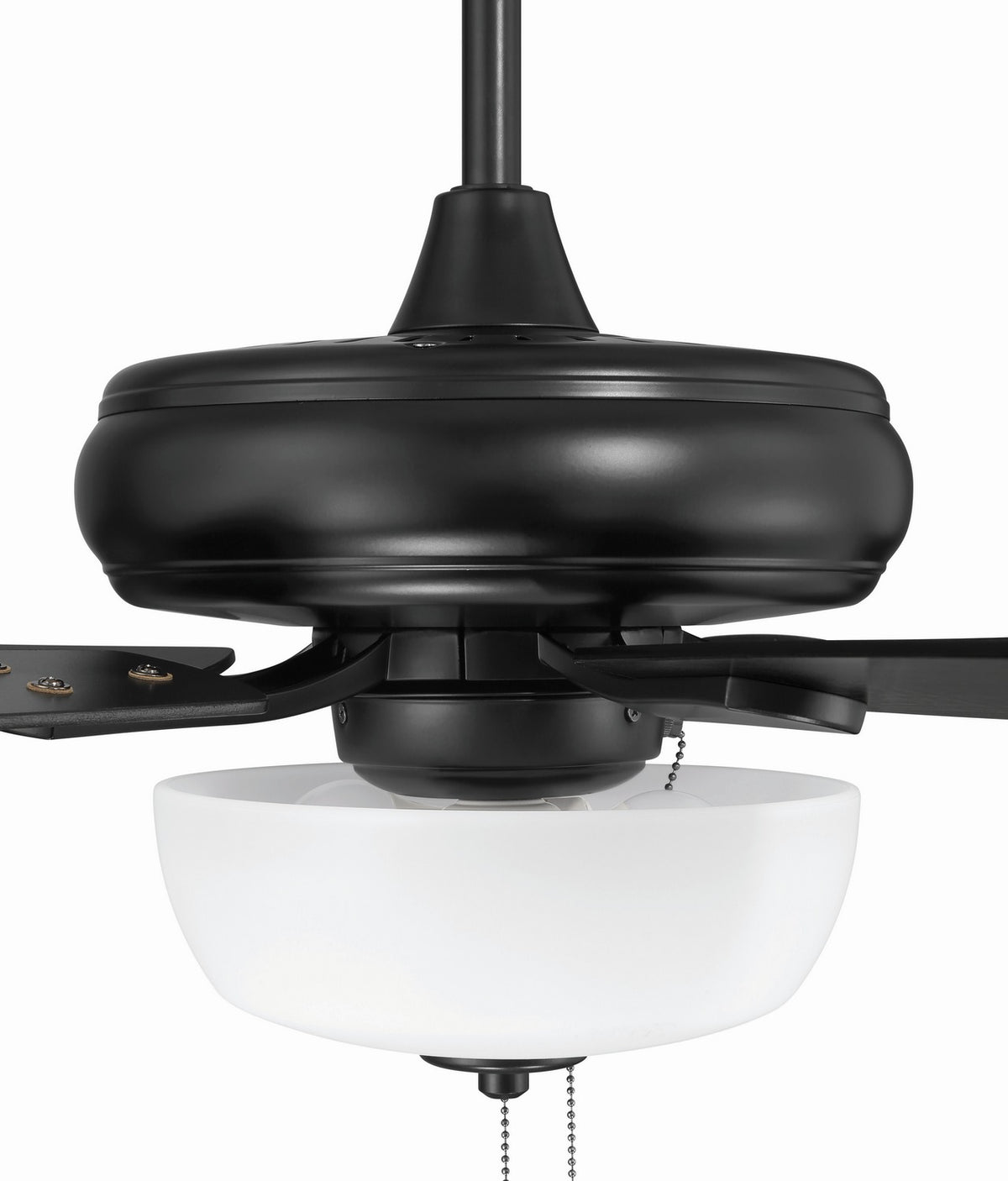 Craftmade - ECF211FB5-FBGW - 52" Ceiling Fan - EOS 2 Light Frosted White Bowl 52" Ceiling Fan - Flat Black