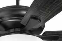 Craftmade - ECF211FB5-FBGW - 52" Ceiling Fan - EOS 2 Light Frosted White Bowl 52" Ceiling Fan - Flat Black