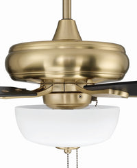 Craftmade - ECF211SB5-BWNFB - 52" Ceiling Fan - EOS 2 Light Frosted White Bowl 52" Ceiling Fan - Satin Brass