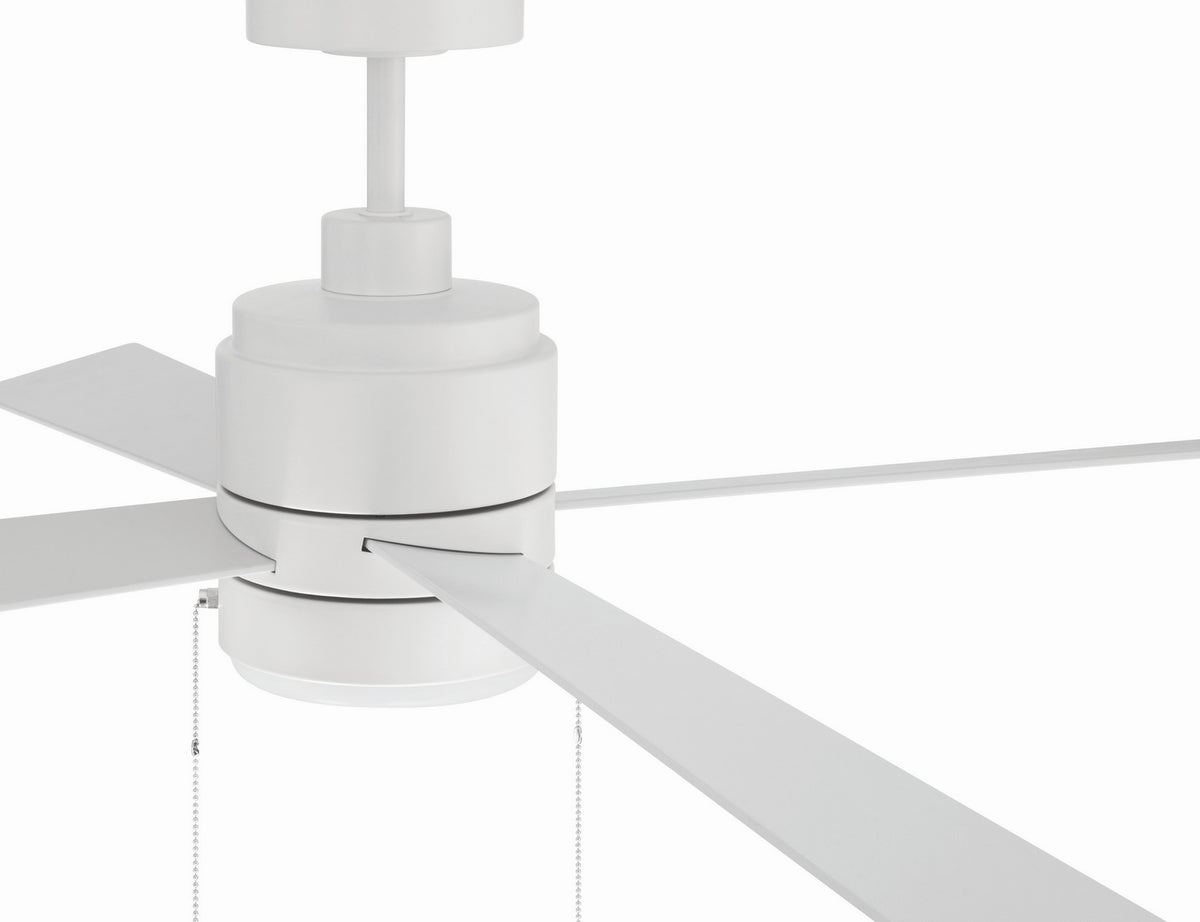 Craftmade - EMCY52W4-PC - 52" Ceiling Fan - Energy Star McCoy 52" 4 Blade Ceiling Fan - White