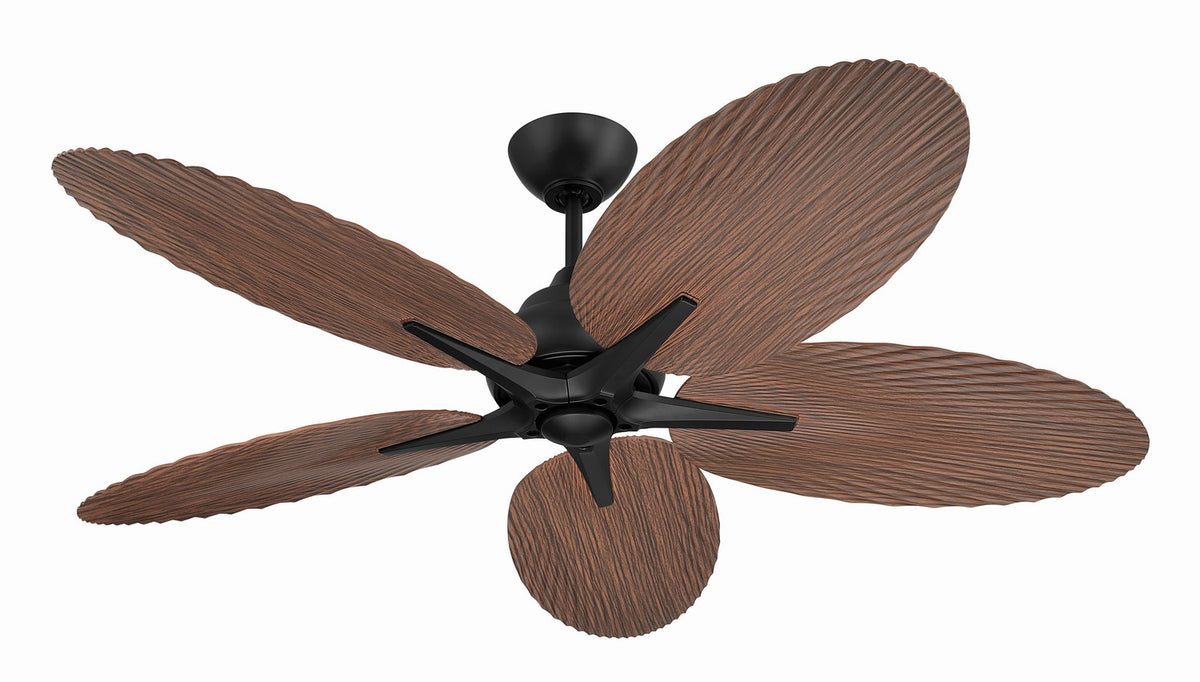 Craftmade - GTY52FB5 - 52" Ceiling Fan - Getaway 52" 5-blade Outdoor Celing Fan - Flat Black