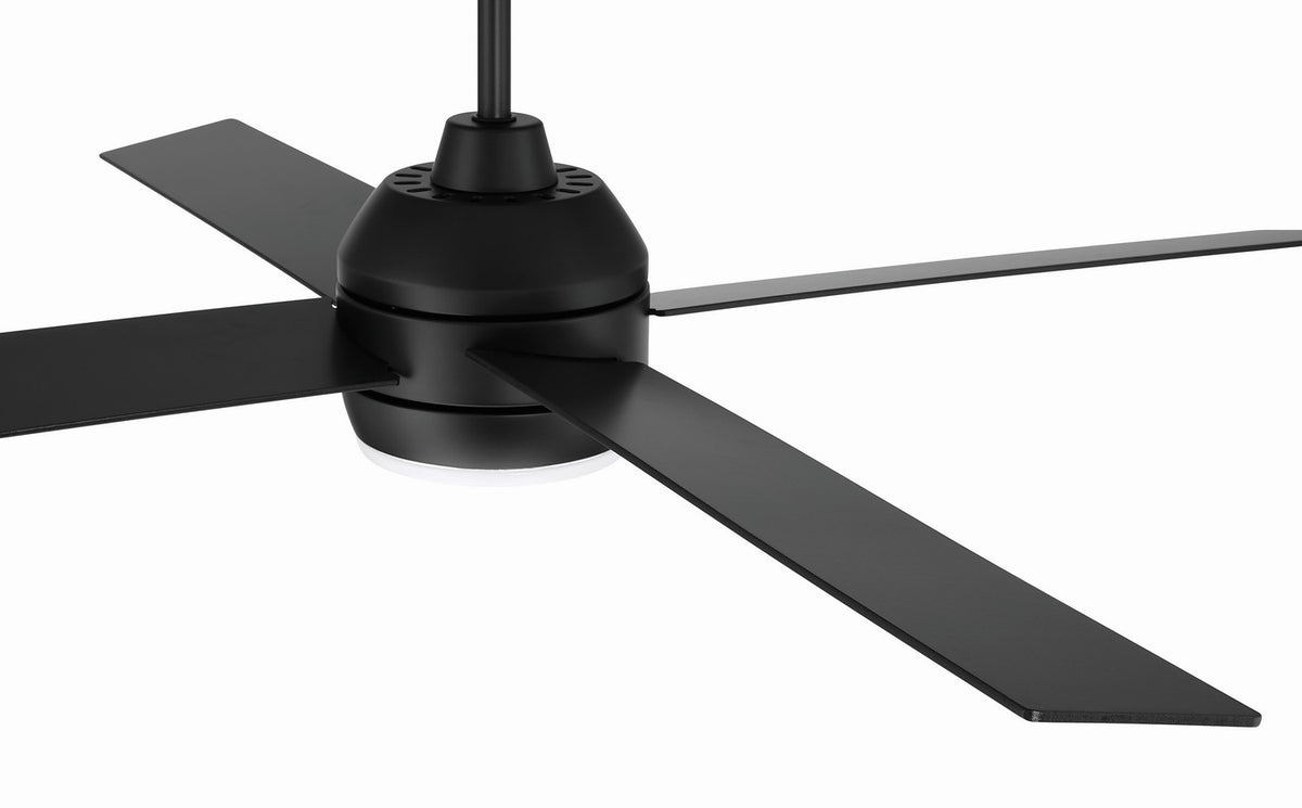 Craftmade - KLS52FB4 - 52" Ceiling Fan - Kelsey 52" 4-blade Indoor Ceiling Fan - Flat Black