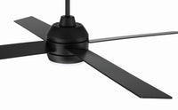Craftmade - KLS52FB4 - 52" Ceiling Fan - Kelsey 52" 4-blade Indoor Ceiling Fan - Flat Black