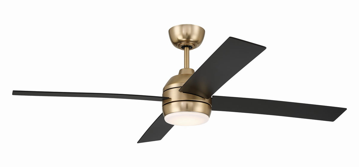 Craftmade - KLS52SB4 - 52" Ceiling Fan - Kelsey 52" 4-blade Indoor Ceiling Fan - Satin Brass