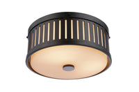 Craftmade - X3313-FB - Three Light Flushmount - Livingston - Flat Black
