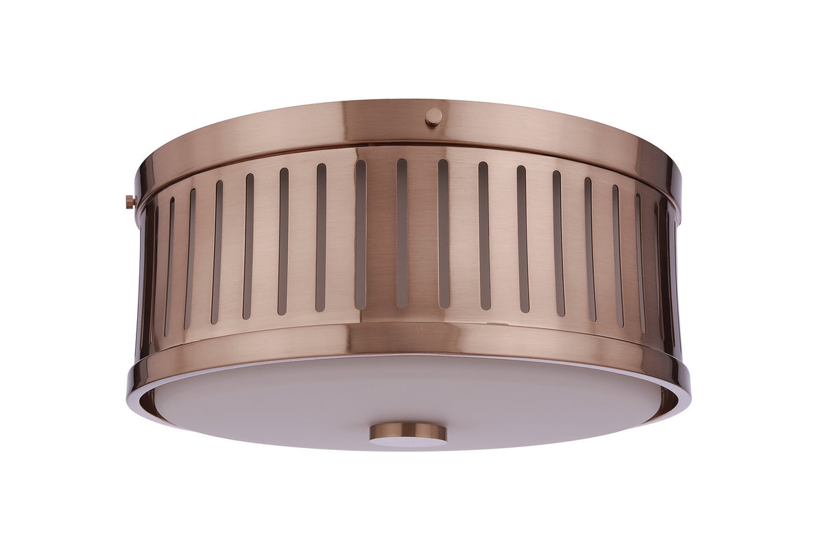 Craftmade - X3313-SB - Three Light Flushmount - Livingston - Satin Brass