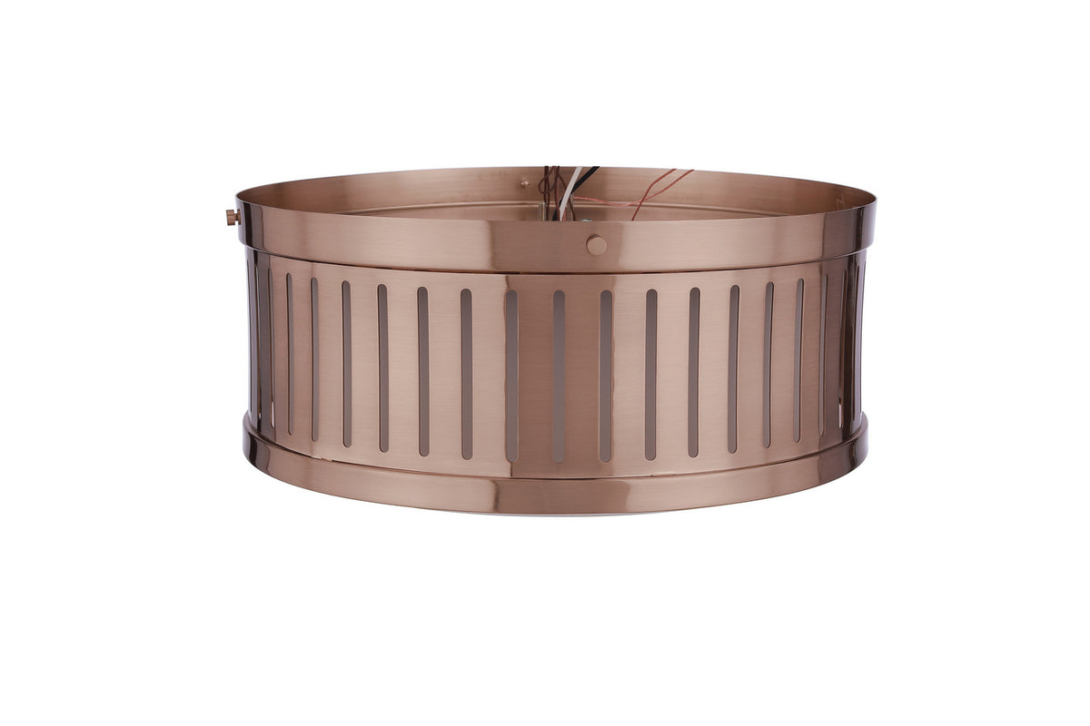 Craftmade - X3313-SB - Three Light Flushmount - Livingston - Satin Brass