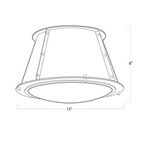 Regina Andrew - 16-1379BLUPN - One Light Flush Mount - French - Blue