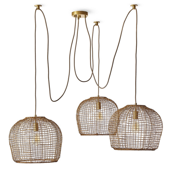 Regina Andrew - 16-1490 - Three Light Chandelier - Selene - Natural