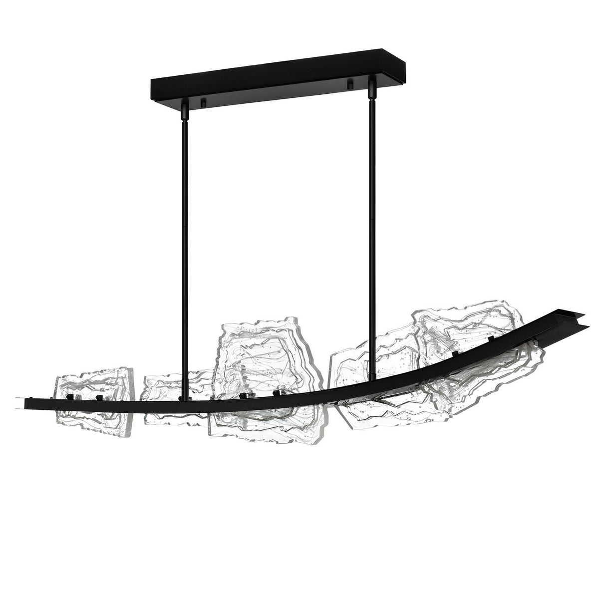 CWI Lighting - 1711P50-5-101 - LED Chandelier - Arcus - Black