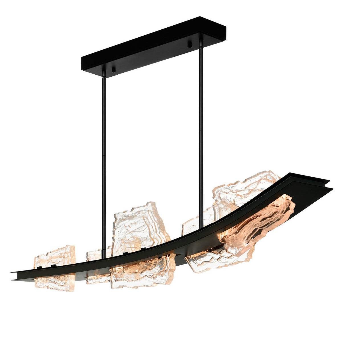 CWI Lighting - 1711P50-5-101 - LED Chandelier - Arcus - Black