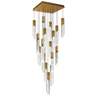 CWI Lighting - 1723P24-17-624 - LED Chandelier - Petra - Brass