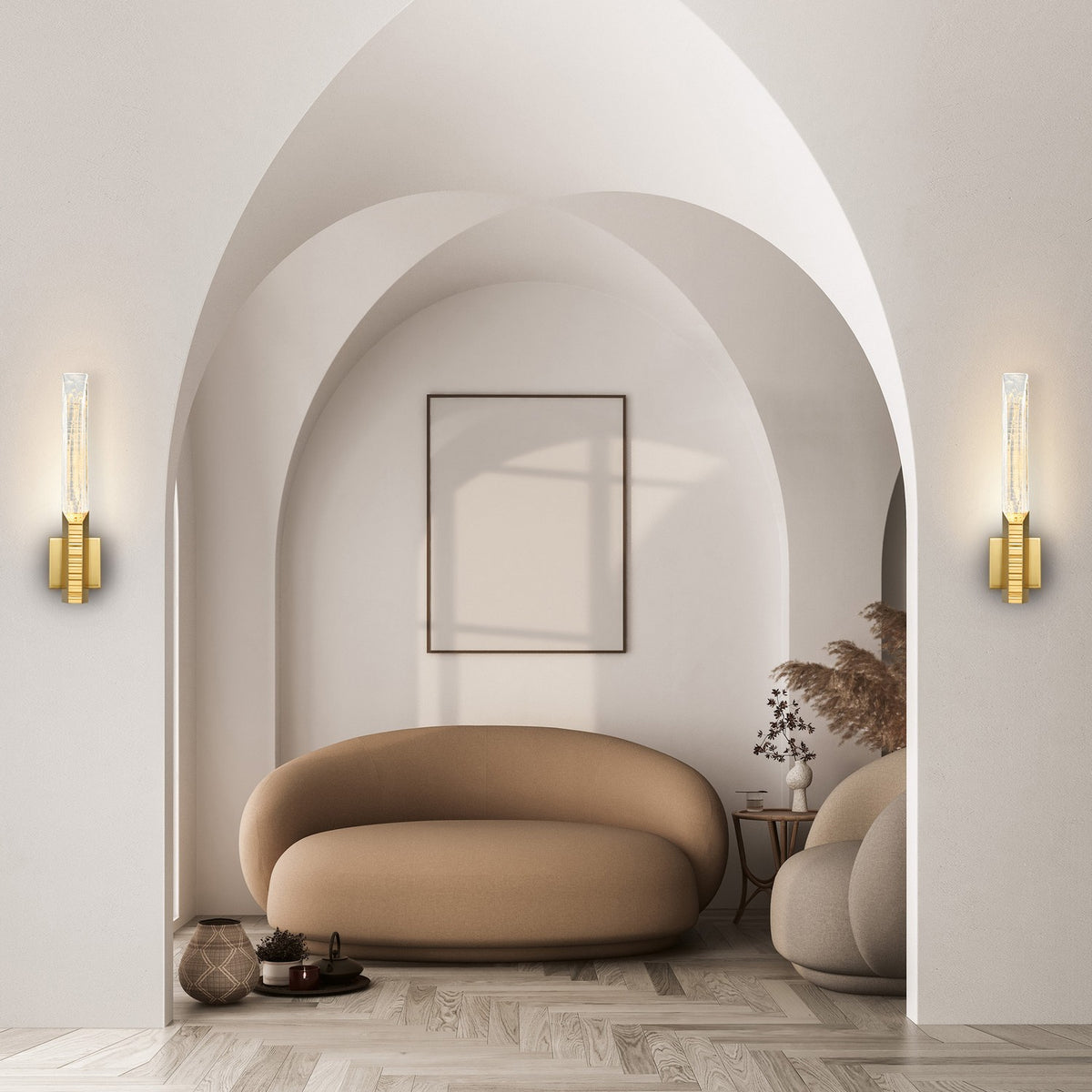 CWI Lighting - 1723W22-1-624 - LED Wall Sconce - Petra - Brass