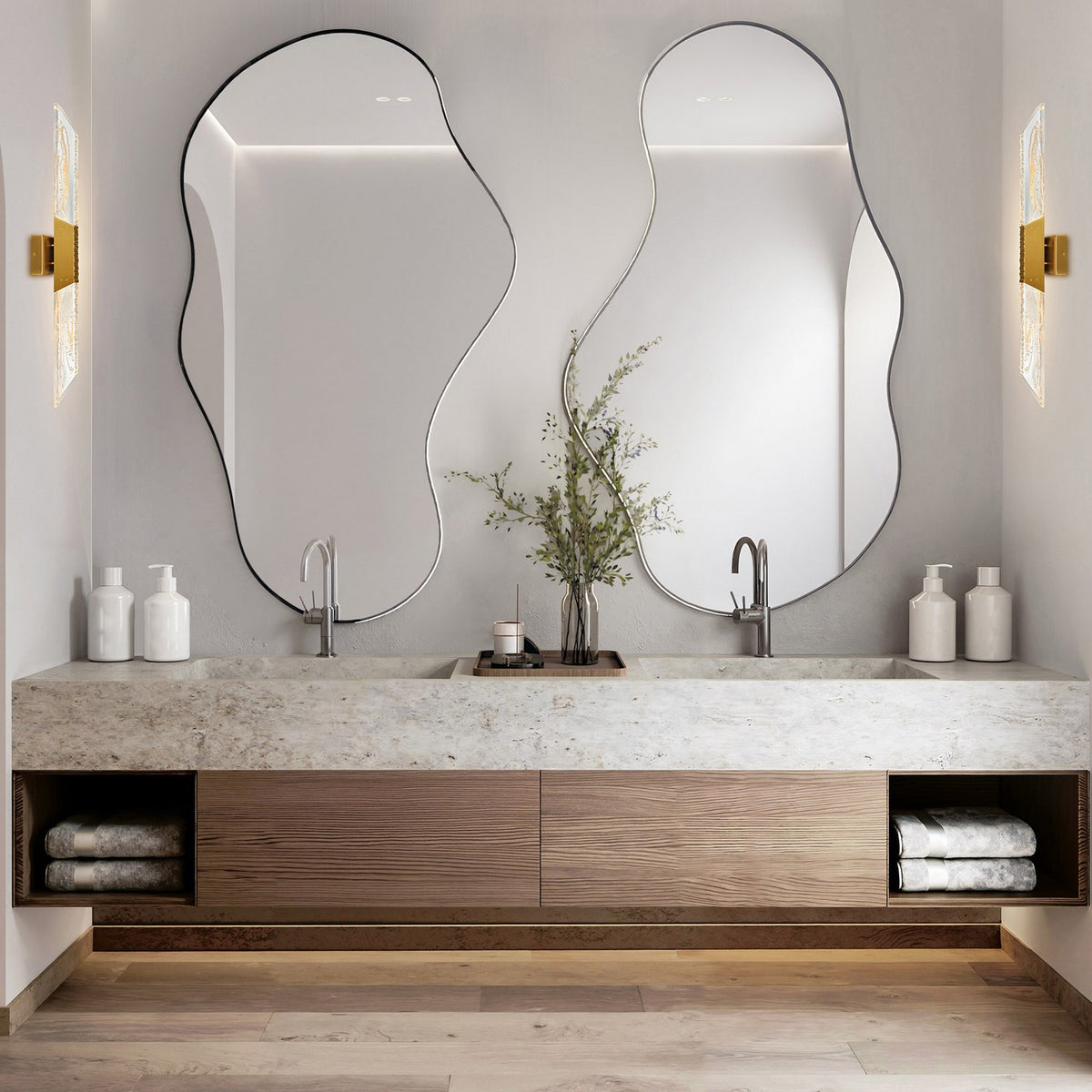CWI Lighting - 1723W36-2-624 - LED Vanity - Petra - Brass