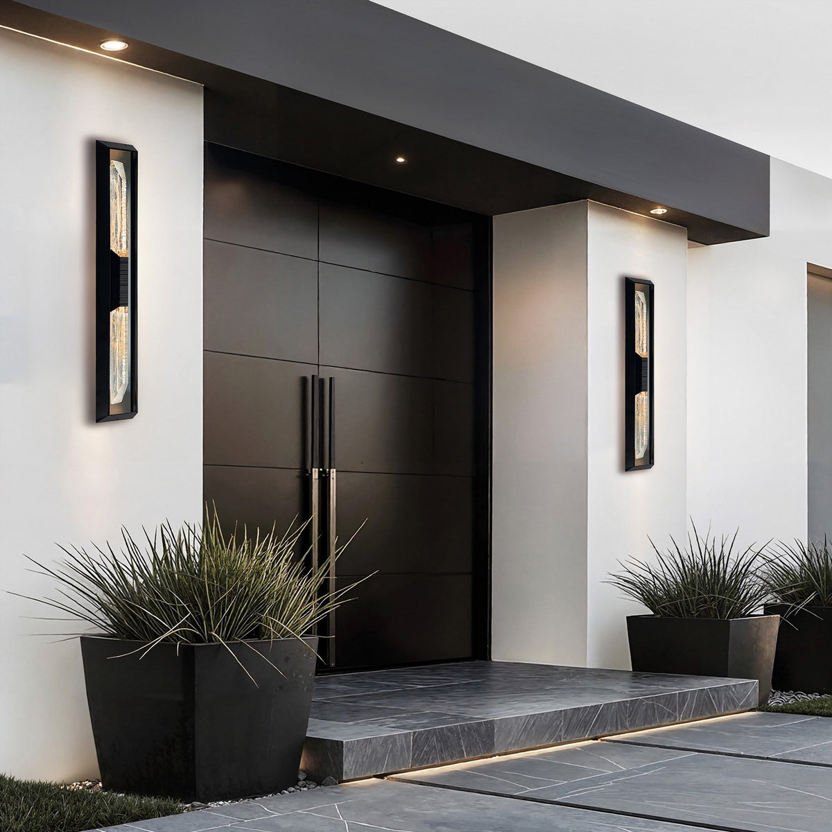 CWI Lighting - 1723W44-2-101-B - LED Outdoor Wall Mount - Petra - Sand Black