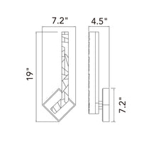 CWI Lighting - 1724W19-1-101-A - LED Wall Sconce - Contour - Sand Black