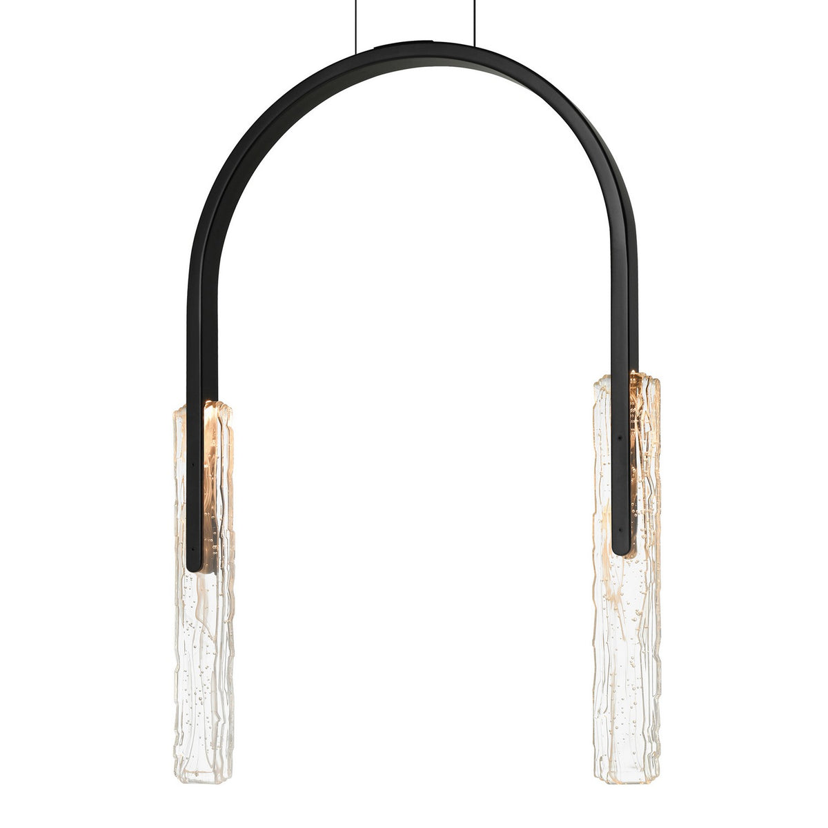 CWI Lighting - 1725P22-2-101 - LED Chandelier - Curva - Black