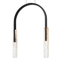 CWI Lighting - 1725P22-2-101 - LED Chandelier - Curva - Black