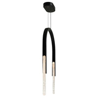 CWI Lighting - 1725P22-2-101 - LED Chandelier - Curva - Black
