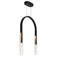 CWI Lighting - 1725P22-2-101 - LED Chandelier - Curva - Black