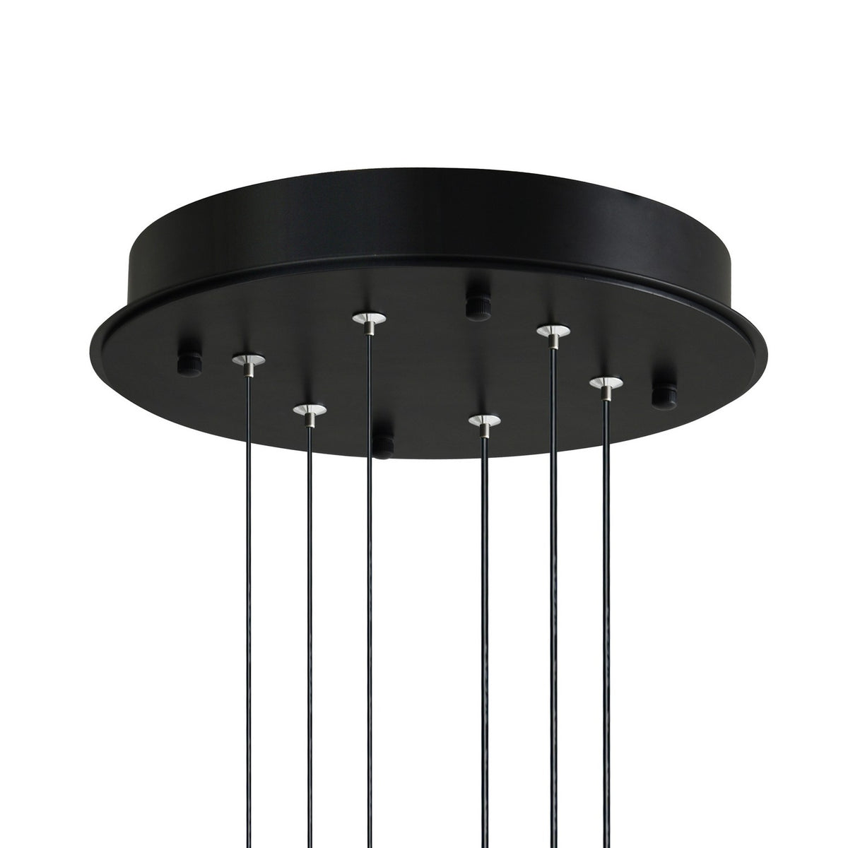CWI Lighting - 1725P38-6-101 - LED Chandelier - Curva - Black