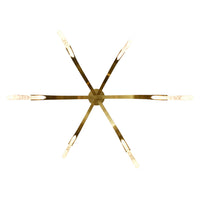 CWI Lighting - 1725P38-6-624 - LED Chandelier - Curva - Brass