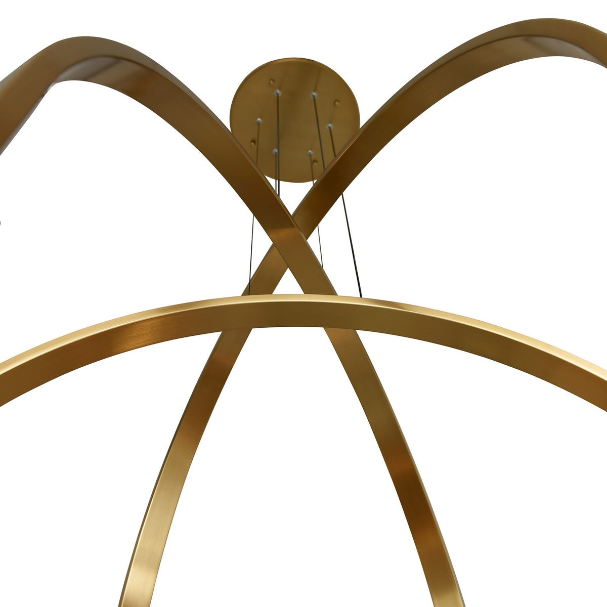 CWI Lighting - 1725P38-6-624 - LED Chandelier - Curva - Brass