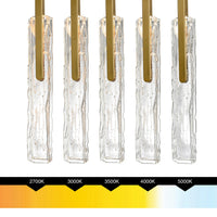 CWI Lighting - 1725P38-6-624 - LED Chandelier - Curva - Brass