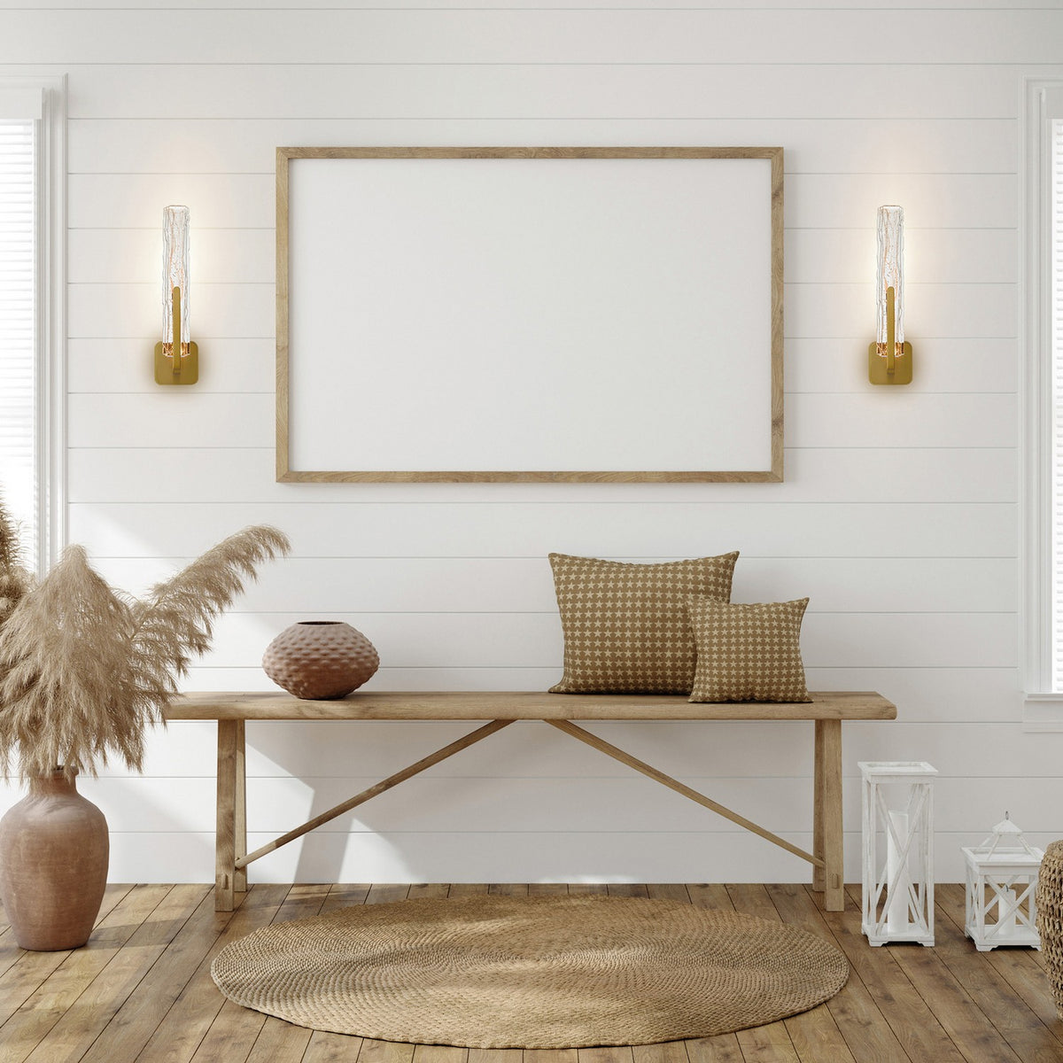 CWI Lighting - 1725W19-1-624 - LED Wall Sconce - Curva - Brass