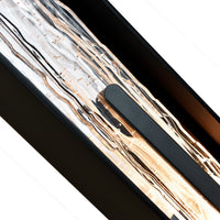 CWI Lighting - 1725W24-1-101-B - LED Outdoor Wall Mount - Curva - Sand Black