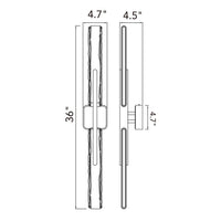 CWI Lighting - 1725W36-2-624 - LED Vanity - Curva - Brass