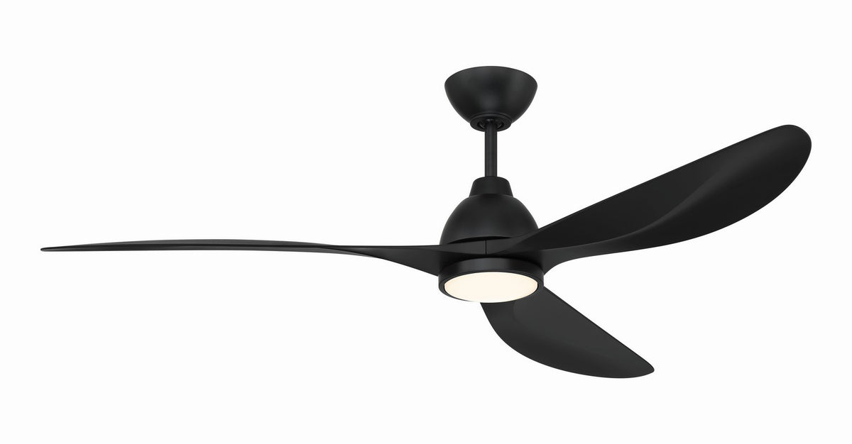 Craftmade - FRZ56FB3 - 56" Ceiling Fan - Frazier 56" 3-blade In/Outdoor Ceiling Fan - Flat Black