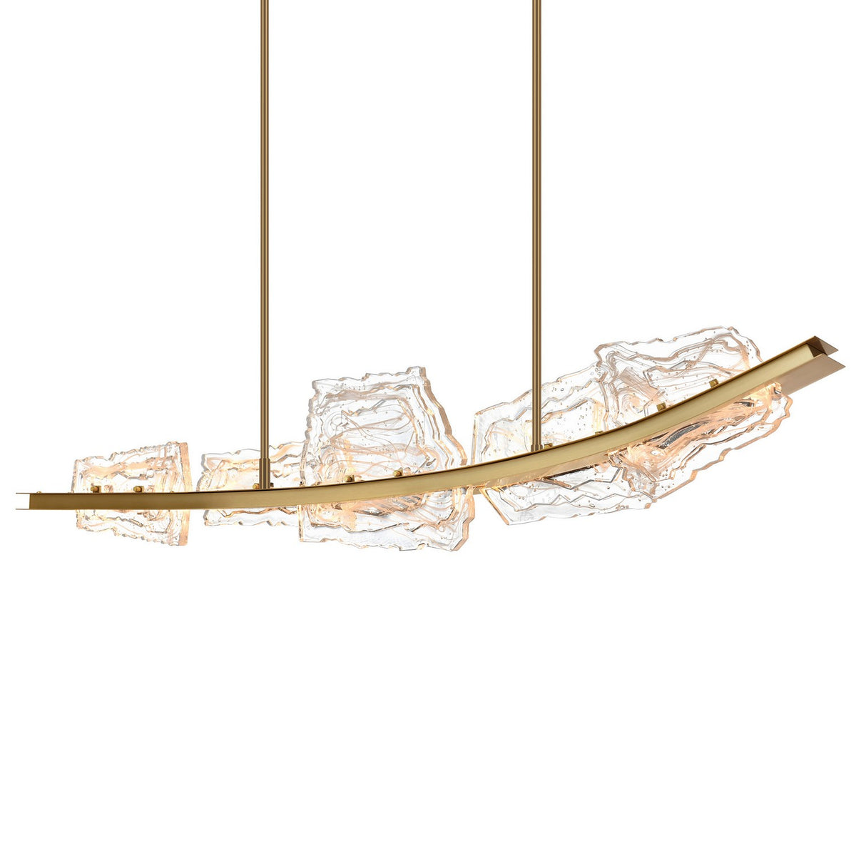 CWI Lighting - 1711P50-5-624 - LED Chandelier - Arcus - Brass