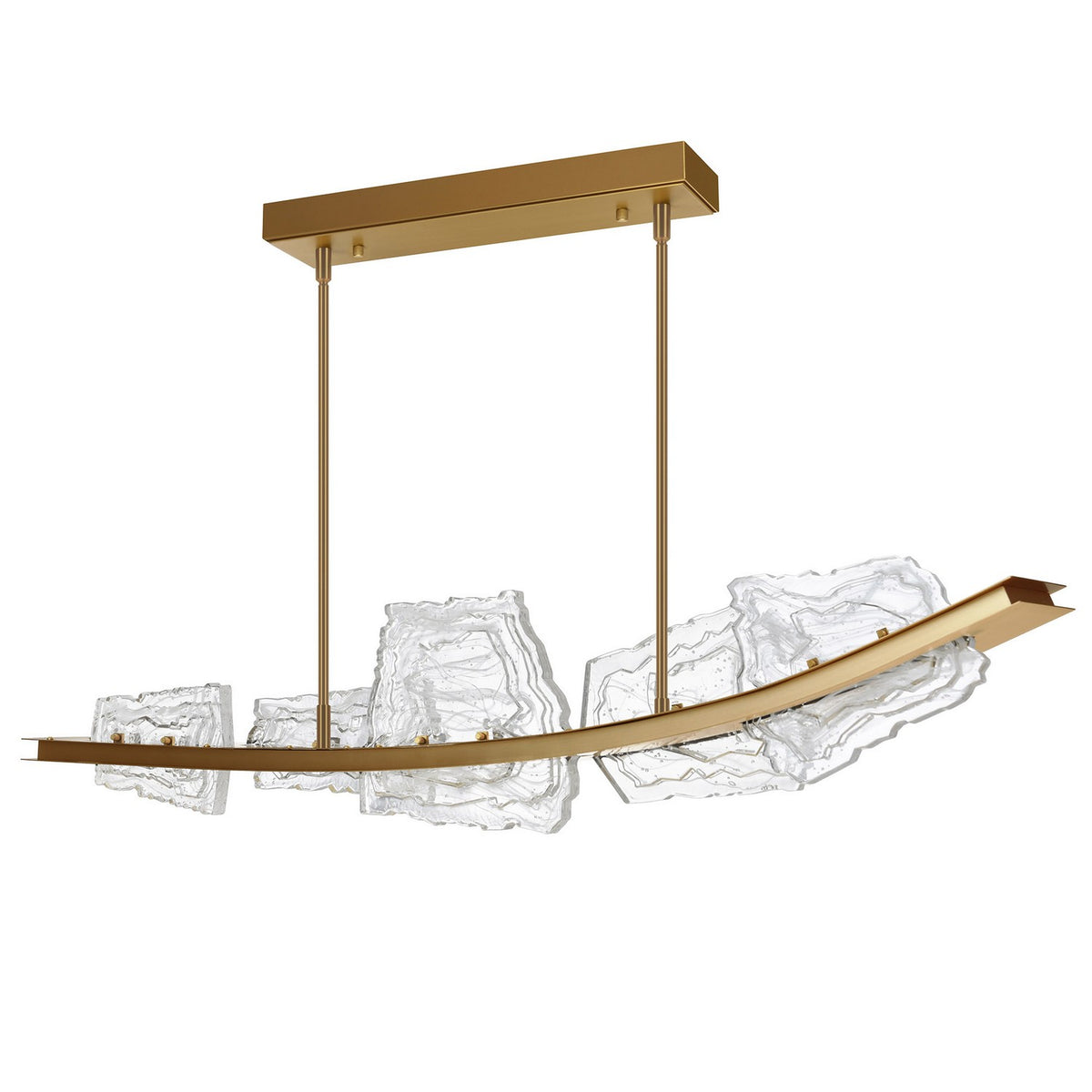CWI Lighting - 1711P50-5-624 - LED Chandelier - Arcus - Brass