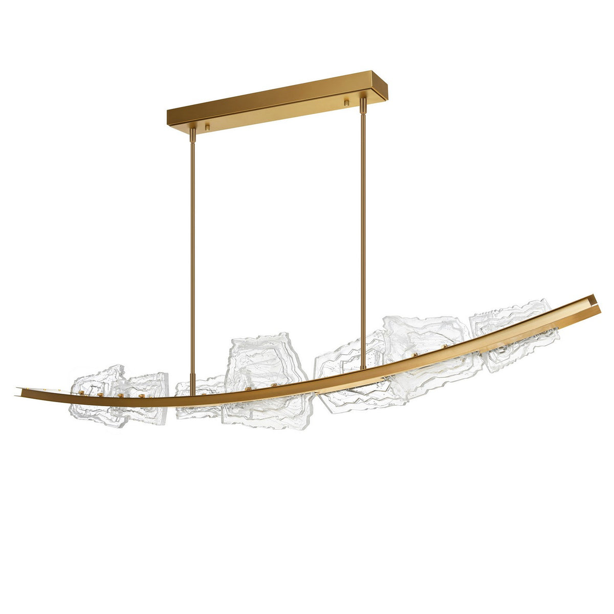 CWI Lighting - 1711P70-7-624 - LED Chandelier - Arcus - Brass