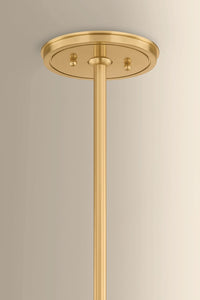 Hudson Valley - 1145-AGB - Five Light Chandelier - Sunside - Aged Brass