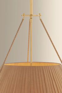 Hudson Valley - 1145-AGB - Five Light Chandelier - Sunside - Aged Brass