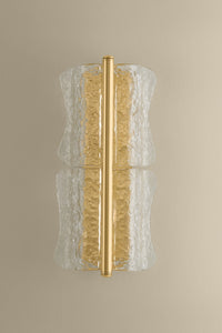 Hudson Valley - 1372-AGB - Two Light Wall Sconce - Fosterdale - Aged Brass