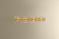 Hudson Valley - 1374-AGB - Four Light Wall Sconce - Fosterdale - Aged Brass
