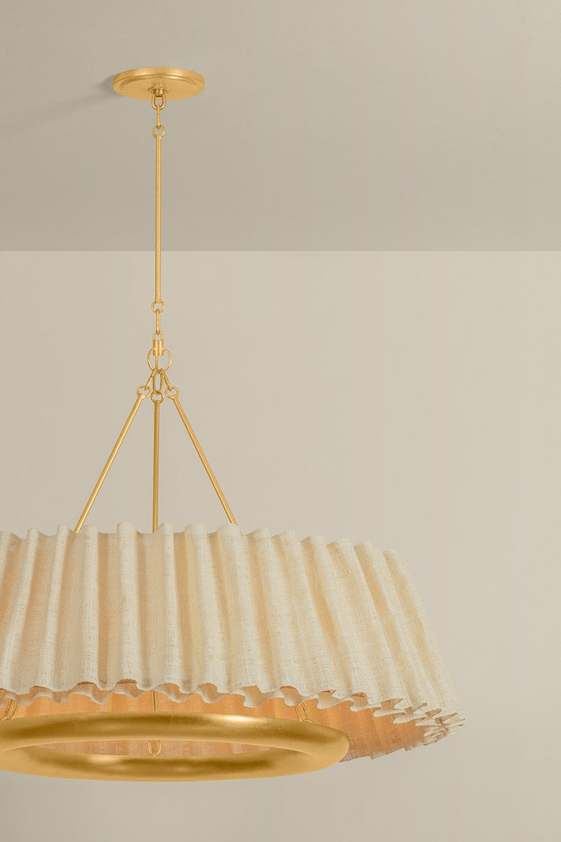 Hudson Valley - 1540-VGL - LED Chandelier - Beechford - Vintage Gold Leaf