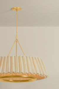 Hudson Valley - 1540-VGL - LED Chandelier - Beechford - Vintage Gold Leaf