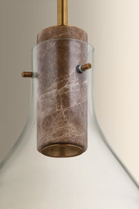 Hudson Valley - 1619-PBR - One Light Pendant - West Hill - Patina Brass